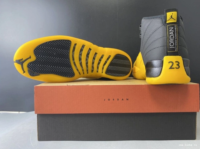 Chep Onekick Jordan University 130690-070 Retro 12 Black Air Gold 0819